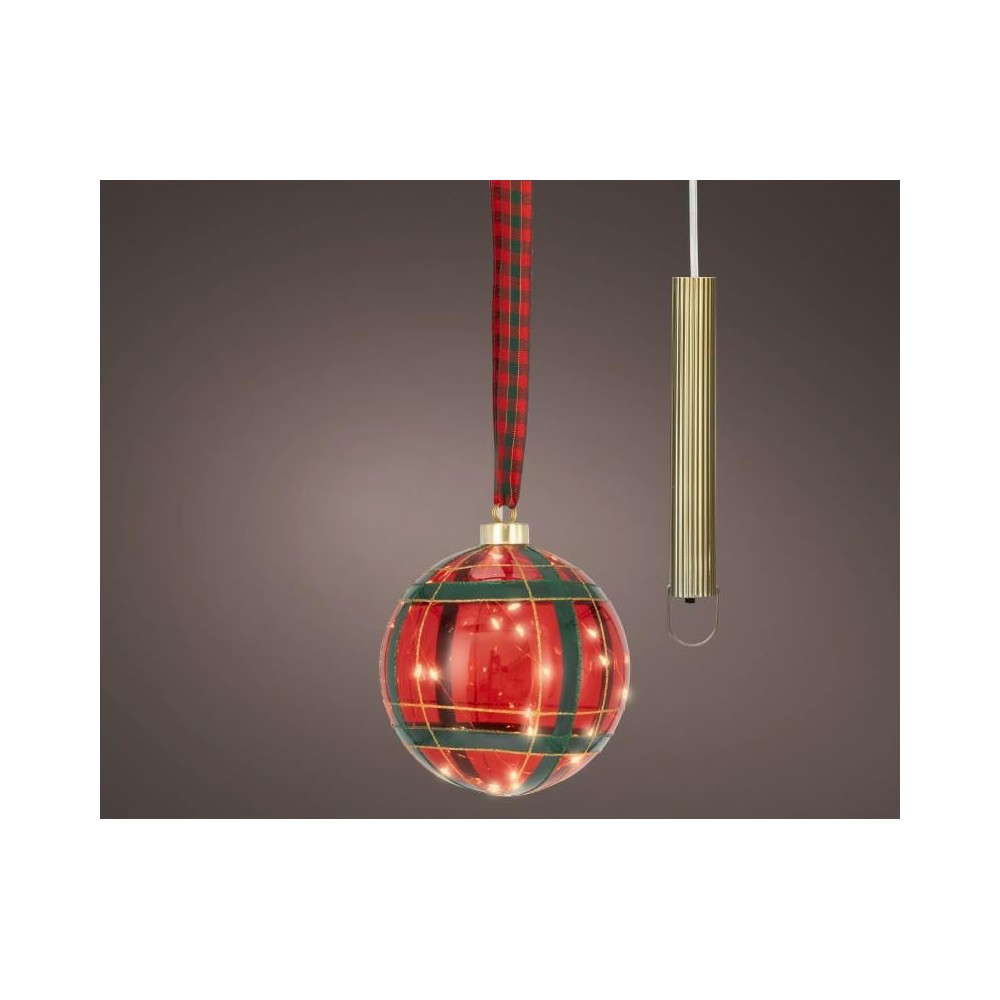 SFERA VETRO 30 LED SCOZZESE D.14